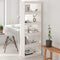 vidaXL - Boekenkast/kamerscherm - 60x30x167,5 - cm - massief - grenenhout - wit