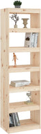 vidaXL - Boekenkast/kamerscherm - 60x30x199,5 - cm - massief - grenenhout