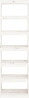 vidaXL - Boekenkast/kamerscherm - 60x30x199,5 - cm - massief - grenenhout - wit