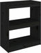 vidaXL - Boekenkast/kamerscherm - 60x30x71,5 - cm - massief - grenenhout - zwart