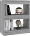 vidaXL - Boekenkast/kamerscherm - 60x30x72 - cm - grijs - sonoma - eikenkleurig