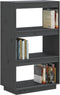 vidaXL - Boekenkast/kamerscherm - 60x35x103 - cm - massief - grenenhout - grijs