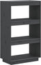 vidaXL - Boekenkast/kamerscherm - 60x35x103 - cm - massief - grenenhout - grijs