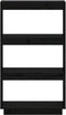 vidaXL - Boekenkast/kamerscherm - 60x35x103 - cm - massief - grenenhout - zwart