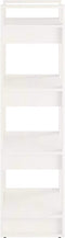 vidaXL - Boekenkast/kamerscherm - 60x35x125 - cm - massief - hout - wit