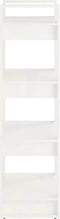 vidaXL - Boekenkast/kamerscherm - 60x35x125 - cm - massief - hout - wit