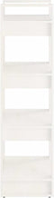 vidaXL - Boekenkast/kamerscherm - 60x35x125 - cm - massief - hout - wit