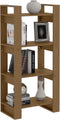 vidaXL - Boekenkast/kamerscherm - 60x35x125 - cm - massief - hout - honingbruin