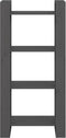 vidaXL - Boekenkast/kamerscherm - 60x35x125 - cm - massief - hout - grijs