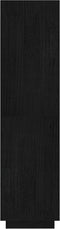 vidaXL - Boekenkast/kamerscherm - 60x35x135 - cm - massief - grenenhout - zwart
