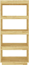 vidaXL - Boekenkast - / - kamerscherm - 60x35x135 - cm - massief - grenenhout