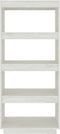 vidaXL - Boekenkast/kamerscherm - 60x35x135 - cm - massief - grenenhout - wit