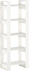 vidaXL - Boekenkast/kamerscherm - 60x35x160 - cm - massief - hout - wit