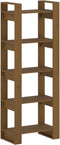 vidaXL - Boekenkast/kamerscherm - 60x35x160 - cm - massief - hout - honingbruin