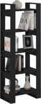 vidaXL - Boekenkast/kamerscherm - 60x35x160 - cm - massief - hout - zwart