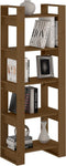 vidaXL - Boekenkast/kamerscherm - 60x35x160 - cm - massief - hout - honingbruin