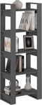 vidaXL - Boekenkast/kamerscherm - 60x35x160 - cm - massief - hout - grijs