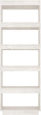 vidaXL - Boekenkast/kamerscherm - 60x35x167 - cm - massief - grenenhout - wit
