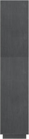 vidaXL - Boekenkast/kamerscherm - 60x35x167 - cm - massief - grenenhout - grijs