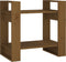 vidaXL - Boekenkast/kamerscherm - 60x35x57 - cm - massief - hout - honingbruin