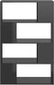 vidaXL - Boekenkast/kamerscherm - 80x24x124,5 - cm - hoogglans - grijs