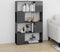 vidaXL - Boekenkast/kamerscherm - 80x24x124,5 - cm - hoogglans - grijs