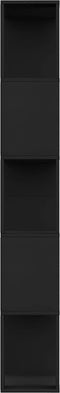 vidaXL - Boekenkast/kamerscherm - 80x24x159 - cm - bewerkt - hout - zwart