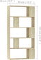 vidaXL - Boekenkast/kamerscherm - 80x24x159 - cm - bewerkt - hout - sonoma - eiken