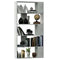 vidaXL - Boekenkast/kamerscherm - 80x24x159 - cm - bewerkt - hout - betongrijs
