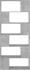 vidaXL - Boekenkast/kamerscherm - 80x24x186 - cm - bewerkt - hout - betongrijs