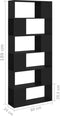 vidaXL - Boekenkast/kamerscherm - 80x24x186 - cm - bewerkt - hout - zwart