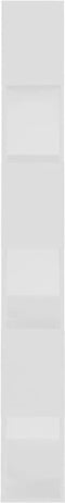 vidaXL - Boekenkast/kamerscherm - 80x24x186 - cm - bewerkt - hout - wit