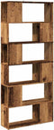 vidaXL - Boekenkast/kamerscherm - 80x24x186 - cm - oud - houtkleurig