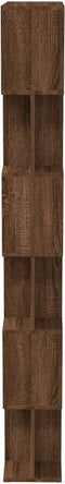 vidaXL - Boekenkast/kamerscherm - 80x24x192 - cm - bewerkt - hout - bruineiken