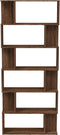 vidaXL - Boekenkast/kamerscherm - 80x24x192 - cm - bewerkt - hout - bruineiken