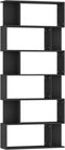vidaXL - Boekenkast - / - kamerscherm - 80x24x192 - cm - bewerkt - hout - zwart