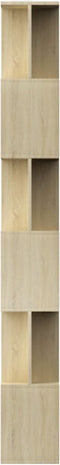 vidaXL - Boekenkast - / - kamerscherm - 80x24x192 - cm - bewerkt - hout - sonoma - eiken