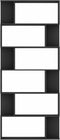 vidaXL - Boekenkast - / - kamerscherm - 80x24x192 - cm - bewerkt - hout - zwart