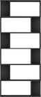 vidaXL - Boekenkast - / - kamerscherm - 80x24x192 - cm - bewerkt - hout - zwart