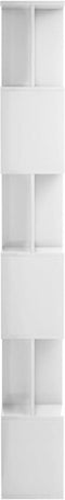 vidaXL - Boekenkast/kamerscherm - 80x24x192 - cm - hoogglans - wit