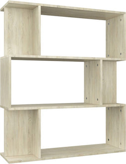 vidaXL - Boekenkast/kamerscherm - 80x24x96 - cm - bewerkt - hout - sonoma - eiken