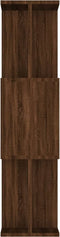 vidaXL - Boekenkast - / - kamerscherm - 80x24x96 - cm - bewerkt - hout - bruineiken