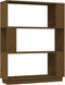 vidaXL - Boekenkast/kamerscherm - 80x25x101 - cm - massief - hout - honingbruin