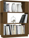 vidaXL - Boekenkast/kamerscherm - 80x25x101 - cm - massief - hout - honingbruin