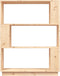 vidaXL - Boekenkast/kamerscherm - 80x25x101 - cm - massief - grenenhout