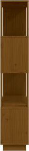 vidaXL - Boekenkast/kamerscherm - 80x25x132 - cm - massief - hout - honingbruin