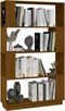 vidaXL - Boekenkast/kamerscherm - 80x25x132 - cm - massief - hout - honingbruin