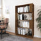 vidaXL - Boekenkast/kamerscherm - 80x25x132 - cm - massief - hout - honingbruin