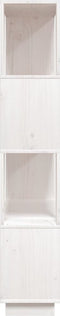 vidaXL - Boekenkast/kamerscherm - 80x25x132 - cm - massief - grenenhout - wit