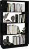 vidaXL - Boekenkast/kamerscherm - 80x25x132 - cm - massief - grenenhout - zwart